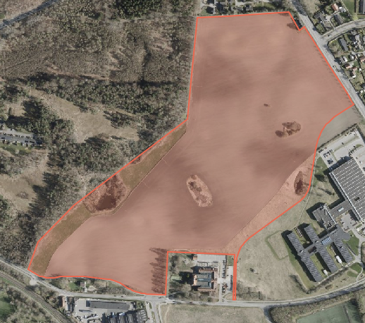 Matriklen 7a, som Allerød Kommune ejer
